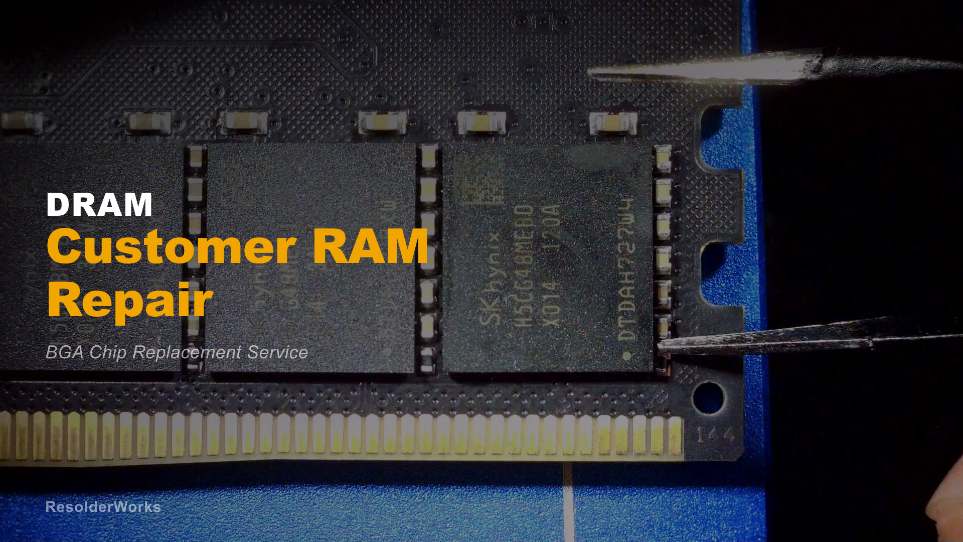 Customer Server Memory DRAM Chip Replacement: Full 8-Step BGA Rework Process